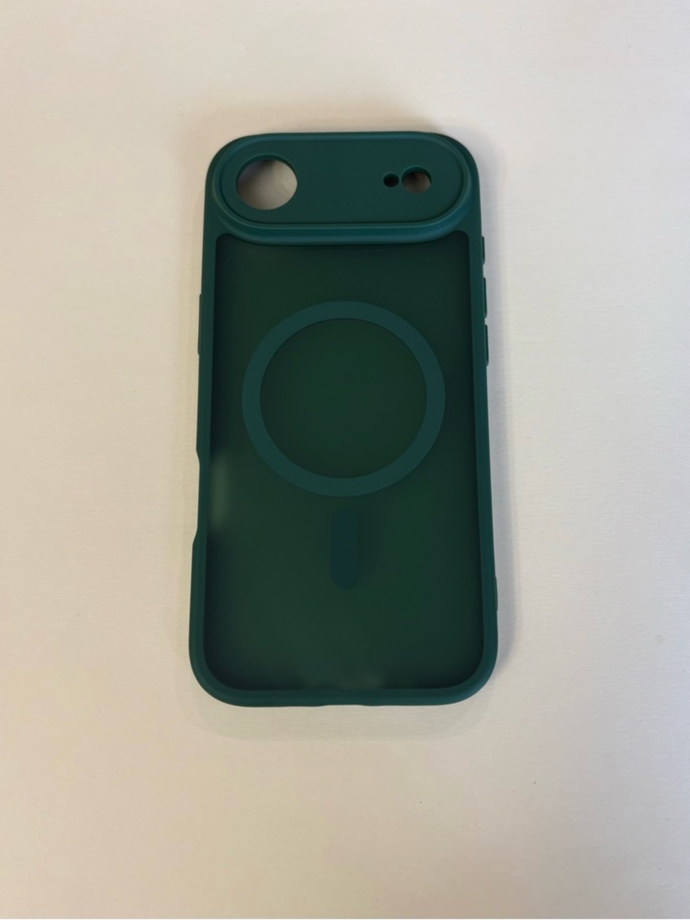 iPhone 17 Air Phone Case Dark Green MagSafe with 2 Glass Screen Protectors